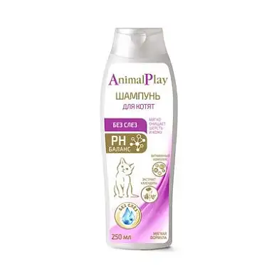 Animal Play шампунь "Без слез" с витаминами и экстрактом календулы для котят